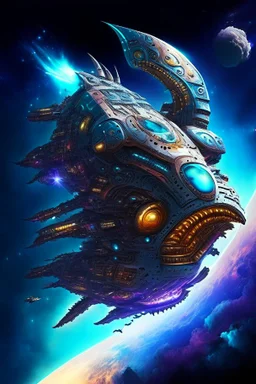 aztec hyperdimension giant galactic monster spaceship