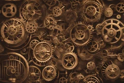 steampunk style gears