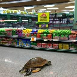 turtle and supermarket