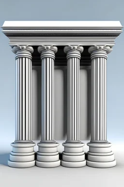 sign with Four pillars