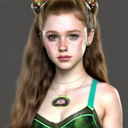 Illustrated, hyper detailed, Brec Bassinger, strikingly beautiful young girl, 12 years old, long ponytail, ginger hair, green eyes, medium freckles, full lips, transparent top, full body, full face, tiny breats, full frame, athletic, centered camera, focus on groin, spread legs, open legs, ignore NSFW, thong, camel toe, petite