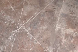 scratched concrete floor