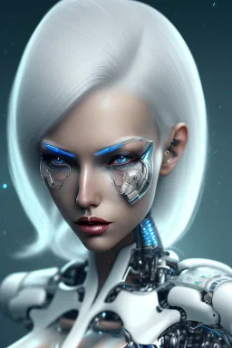 cyborg, white hair, sexy, perfekt, real, dream