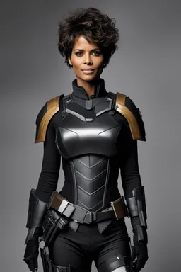 News of her arrival spread like wildfire, sparking curiosity and speculation among the citizens. Who was this mysterious figure? And what made Halle Berry worthy of standing alongside the legendary Judge Dredd? Berry's presence in the uniform represented more than just a passing of the torch. It symbolized the evolution of justice, a testament to inclusivity and the breaking down of barriers. Her arrival shattered preconceptions, reminding the people of Mega-City One that strength and courage kn