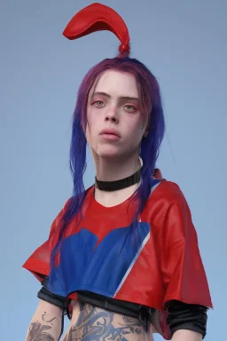 Billie Eilish, body, photorealistic, 8k