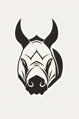 rhinoceros+fierce + logo simple