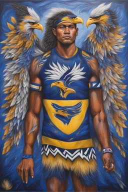 west coast eagles indigenous painting guernsey