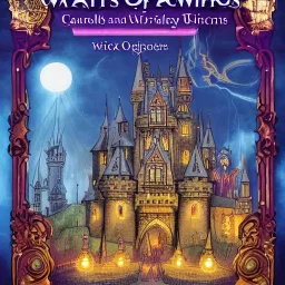 A canal city of wizards, witches and warlocks with a castle Nick Harris style