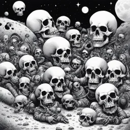 [art by Marcel Gottlieb, (aka Gotlib)] Skulls and Dead Astronauts