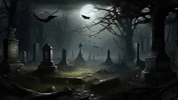 Of course, here's a description of the image that relates to the intro of the video: The image shows the start screen of the video on YouTube, which was carefully designed to reflect the atmosphere of horror and mystery that will dominate the story of "The Lost Talisman." The background is dark and mysterious, as shadows of old graves and dark trees can be seen in the darkness. Soft light filters in from above, highlighting the video's main title and the channel's logo. The video's title, "The