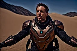 denis villeneuve Dune, Elon Musk, Hyper detailed, Realistic, Extreme depth of field, bokeh blur, in the style of candid, imperfection, natural lighting, cinematic, Fuji Film, Anamorphic lens, 2040s, --ar 4:5 --w 150 --style ra