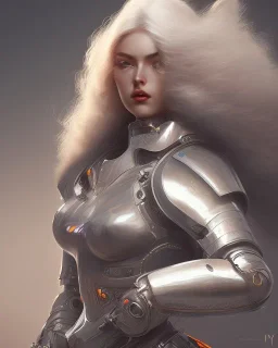 full body female, futuristic armour , big busty , pintura, ,details,texture,8k quality, florest, Minimalism, Romanticism, Expressionism, Impressionism