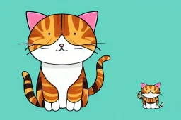 cute cat isolated illustrations