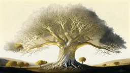 Valinor, tolkien, one giant golden tree, one giant silver tree