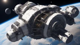 massive orbiting space station