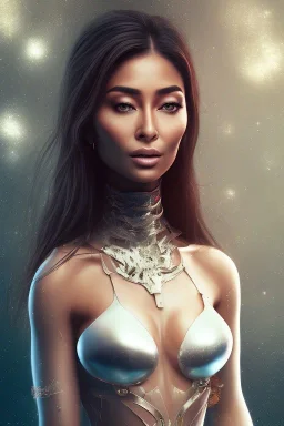 full body, nicole scherzinger, identify face, animal skin clothing , big busty , dirty face, pintura, ,details,texture,8k quality, florest, Minimalism, Romanticism, Expressionism, Impressionism