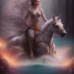 Beautiful Centaur.Creature of a combination of a half human and a half horse. Centaur creature,arrives into Acheron River. insanely detailed and intricate, colourful, abstract,fantasy,hyperrealism, delicate, high definition, detailed, complex, triadic vibrant colour,artistic,beautiful creauture, by Tom Bagshaw,Asher Brown Durand, Anna Dittmann, Dan Mumford, Magali Villeneuve,Christoper Lovell,