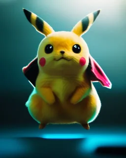 Pikachu, highly detailed, hyper-detailed, beautifully color-coded, insane details, intricate details, beautifully color graded, Cinematic, Color Grading, Editorial Photography, Depth of Field, DOF, Tilt Blur, White Balance, 32k, Super-Resolution, Megapixel, ProPhoto RGB, VR, Half rear Lighting, Backlight, non photorealistic rendering