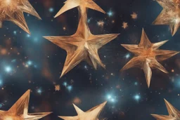 different variations of stars splash montage science book style with parametric effect