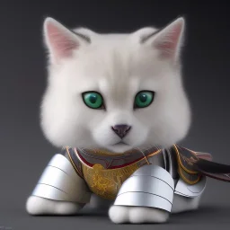 beautiful smooth realistic Japanese samurai dog robot body, run on dark cosmos background, cat aye, extremely sharp detail, finely tuned detail, ultra high definition, 8 k, unreal engine 5, ultra sharp focus, accurate sword wings,