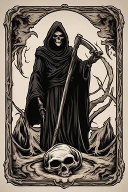 Very simple Logo representing the grim reaper