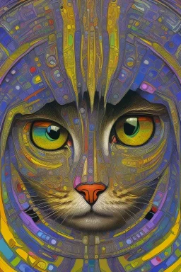 Cat Hundertwasser. Perfect iris