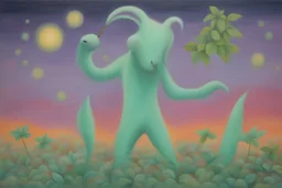 Painting titled: "The Magic of Mint"