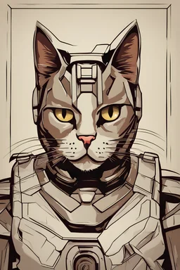 kedi portresi ama iron man gibi
