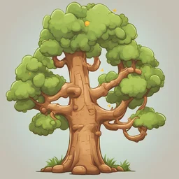 one Cartoon game 2d tree
