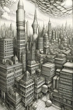 Dream city, cool drawing