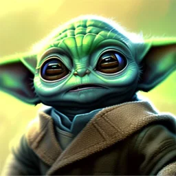 portrait of a baby yoda, star wars, intricate, headshot, highly detailed, digital painting, artstation, concept art, sharp focus, cinematic lighting, illustration, art by artgerm and greg rutkowski,