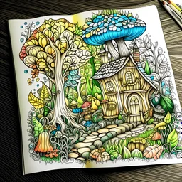 Forest Home Coloring Book colorded