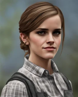 Realistic photo of emma watson