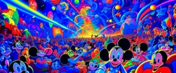 nostalgic Blast from the Past rave party cheerfull disney abstract