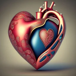 A beautiful design of a real heart