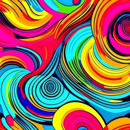 Kinetic Pattern Pop Art Paint Background Design generative
