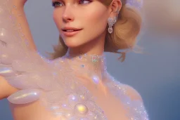 beautiful fairy very etheric, smiling, magic glamour make up, delicate colors, transparent wings, beautiful glamour transparent dress, ultra sharp focus, 8k, unreal engine 5, extremely sharp detail, light effect, soft light atmosphere, smooth, full of details, face in front