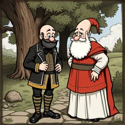 Pepin the Short meets Charles the Bald.