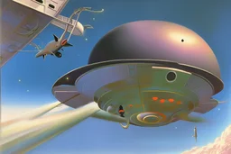 flying saucer by Kelly Freas