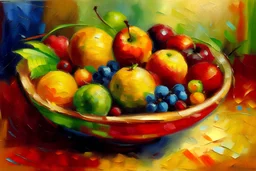 misa s ovocím impresionizmus