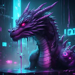 Vibrocrusher Dragon in hydro dripping cyberpunk game