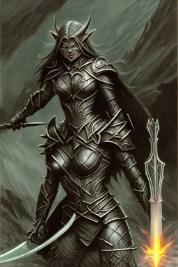 [JRR Tolkien] The orcs charged yet fell stunned by the light of Galadriel's armor and blind to the flashes of her singing sword until they lay dead at her feet. When at last the battle ended, Galadriel stood triumphant amidst the carnage - her armor dinted and stained black with blood yet still radiant, and her sword shining with an unfading light in her sure grasp.