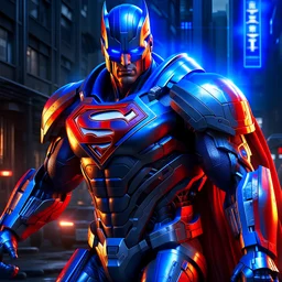 superman in optimus prime suit, highly detailed, digital painting, cinematic lighting