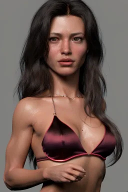 Ultra Realistic image, 25 years old brunette woman, Madrid, portrait, small stature, 1,54 cm tall, 50 kg weight, small chest, yakuza body tattoo, vibrant color, highly detailed, art stations, concept art, smooth, unreal engine 5, god rays, ray tracing, RTX, lumen lighting, ultra detail, volumetric lighting.