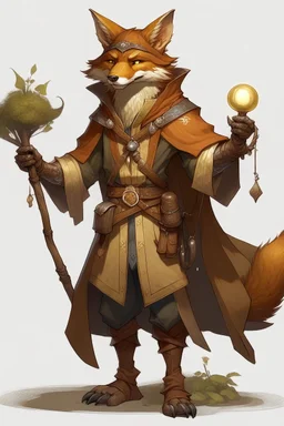 brown fox humanoid wild magic sorcerer dnd