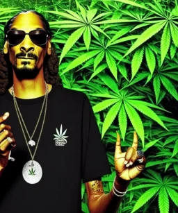 Snoop Dogg, smoking weed, jungle background, hyper realistic