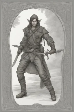male wood elf rogue