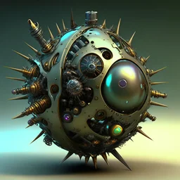 a ball shaped weapon, highly sophisted, biopunk style,