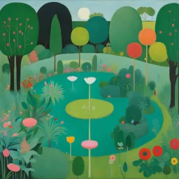 Le Jardin des délices (The Garden of Earthly Delights) Peinture de David Hockney