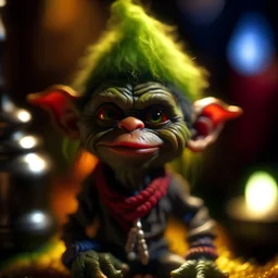 hairy pimp groove funk goblin cutie gremlin alien hippie in weird home, prize winning oil painting, ,bokeh like f/0.8, tilt-shift lens 8k, high detail, smooth render, down-light, unreal engine